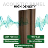 thumbnail of Pack 4 Panel Acústico de Pared Rectangular Roble Oscuro - Fog 120x60x2cm
