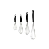 thumbnail of METRO PROFESSIONAL Batidor de varillas, acero inoxidable 18/8, 21,5 cm, 8 varillas, mango de plástico, plata/negro