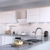 thumbnail of Wiggo WE-B643G(W) - Schuine Afzuigkap - 60cm - Wit Triple Glas