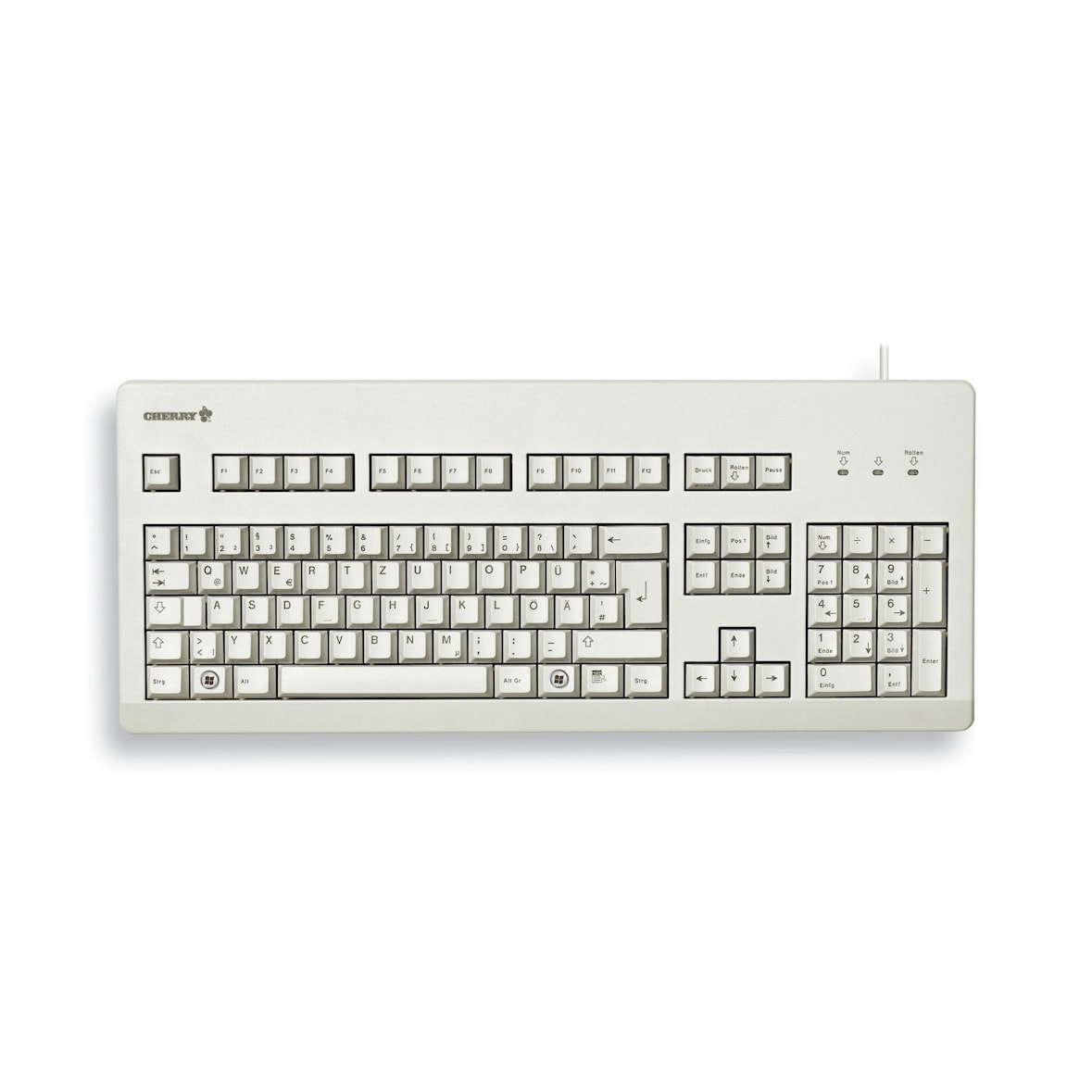 CHERRY G80-3000 Tastatur USB/PS2 Combo hellgrau