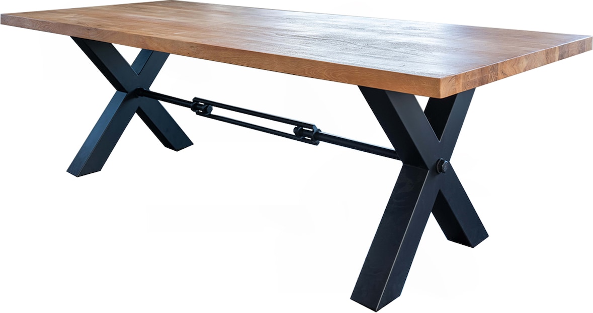 KAWOLA Esstisch PALO Akazie massiv Gerade Kante 240x100cm