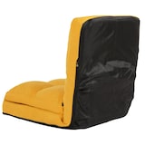 thumbnail of Sedia da pavimento HWC-N45, poltrona da pavimento letto cuscino 4 posizioni reclinabili, velluto ~ giallo