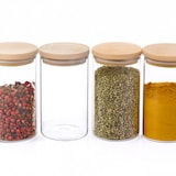 thumbnail of WellHome - Pote de vidro e madeira, hermético, 1L