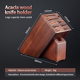 thumbnail of XinZuo - Universeel messenblok van Acaciahout (voor 10 tools)