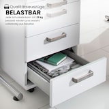 thumbnail of bümö Rollcontainer mit Schubladen, Container abschließbar aus Holz in Buche - Rollwagen für's Büro als Schreibtisch Unterschrank, Bürocontainer od.