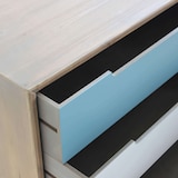 thumbnail of Mobile in legno di pino con 3 cassetti colorati BILBAO