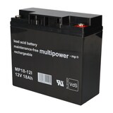 thumbnail of 2x Multipower Blei-Akku MP18-12 Pb 12V 18Ah VdS, M5