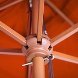 thumbnail of Parasol Florida, tuinparasol marktparasol, Ø 3m polyester/hout ~ terracotta