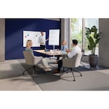 thumbnail of FRANKEN Flipchart, Beschreibbar, Magnetisch, Mobil, Mit Rollen und 2 Seitenarmen, Whiteboard mit Ständer, Papierhalterung und Stifteablage, 68 x 105