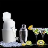 thumbnail of Relaxdays Eiscrusher, manuelle Eismühle, mit Handkurbel, Barzubehör, Crushed Ice für Cocktails, Longdrinks, weiß/grau