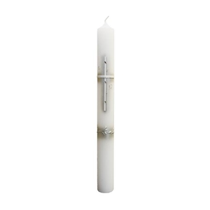 Wiedemann Kerzen Taufkerze verziert 400 x 40 mm, mit individueller Namensverzierung
