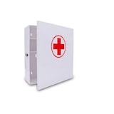 thumbnail of Armoire pharmacie q-connect en metal livre vide 4 compartiments l33xp12x36cm