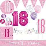 thumbnail of 18. Geburtstag Deko pink silber Party Dekoration Set Frau Geburtstagsdeko Jubiläum