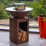 thumbnail of brasero cevenol corten bois rond 74 simple cuve