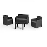 thumbnail of Salon de jardin en résine – Allibert by KETER - 4 personnes – SAN REMO – Gris graphite ALLIBERT by KETER