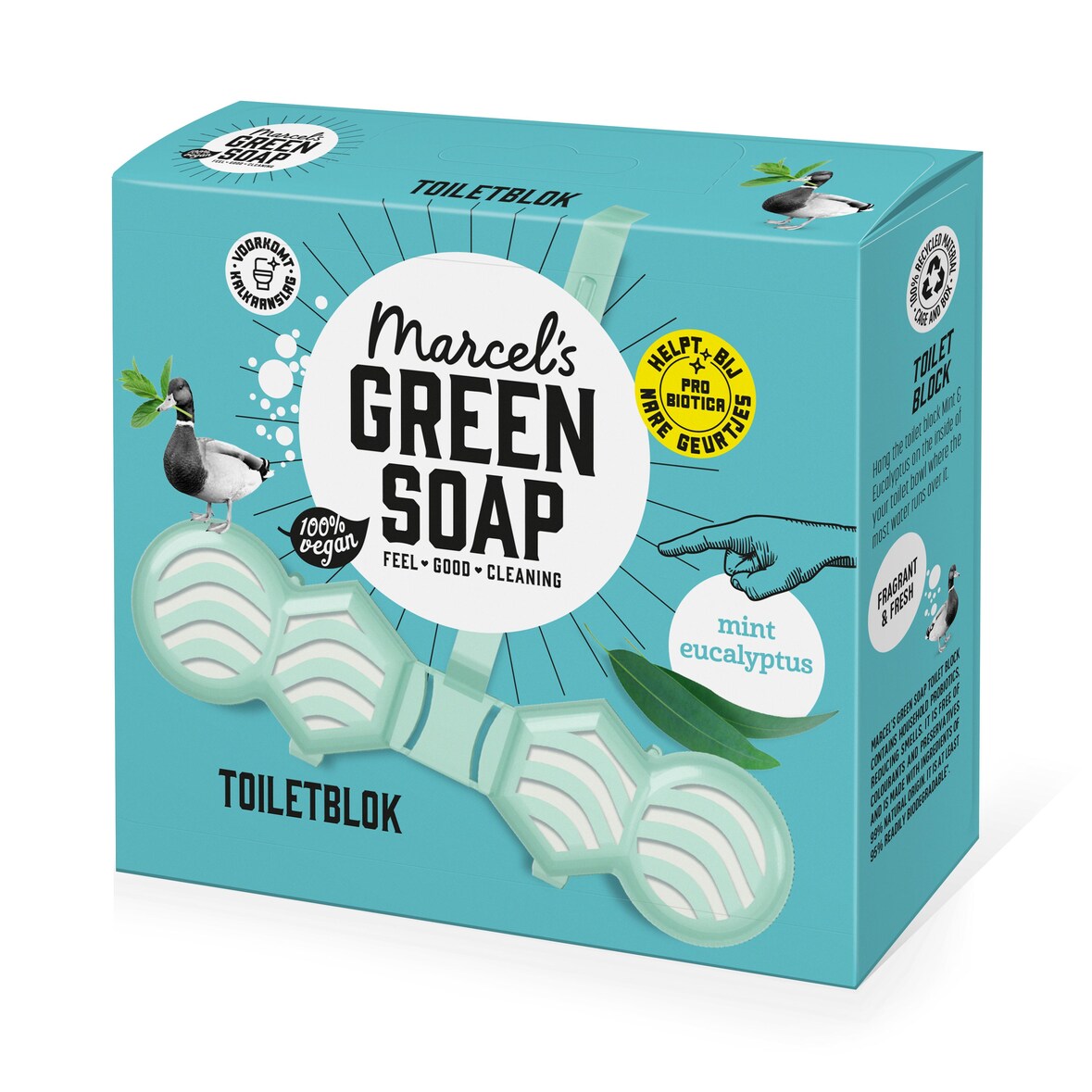 Marcel's green soap toiletblok munt & eucalyptus 8x35 gr