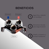 thumbnail of Grifo pedal 2 palancas fría / Caliente