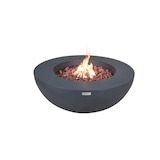 thumbnail of ELEMENTI Gas Feuertisch LUNAR BOWL Feuerstelle aus Beton - für Garten, Balkon and Terrasse, wetterbeständig, Dunkelgrau 107x107x40cm