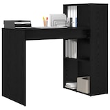 thumbnail of vidaXL Schreibtisch mit Regal Schwarz Eichen-Optik 108 x 55 x 103.5 cm