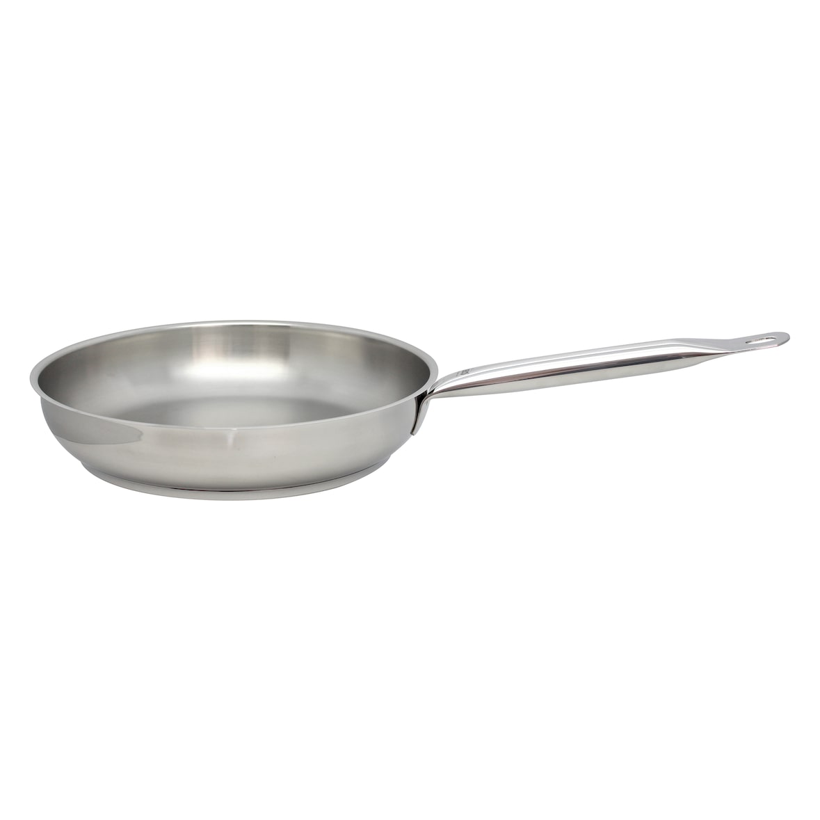 ELO Bratpfanne Profi-Therm 24 cm, Edelstahl, unbeschichtet, Höhe 5 cm, induktionsgeeignet, backofenfest