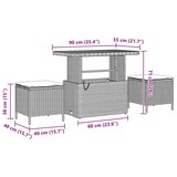 thumbnail of vidaXL Garten-Sofa-Set 12 pcs Schwarz und Creme 90 x 55 x 71 cm