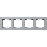 thumbnail of Gira Abdeckrahmen 4fach alu 0214255