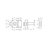 thumbnail of Verrou pour porte d'entrée Transit 2 à bouton et cylindre 80 mm