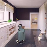 thumbnail of Relaxdays Einkaufstrolley klappbar, Abnehmbare Tasche 28 L, Einkaufswagen mit Rollen HxBxT: 92,5 x 42 x 28 cm, grau