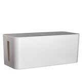 thumbnail of Intirilife Kabelbox aus Kunststoff in Weiß - 32 x 13.6 x 12.7 cm - Kabelmanagement Box, Organizer zum Verstecken von Kabeln und Steckdosenleisten