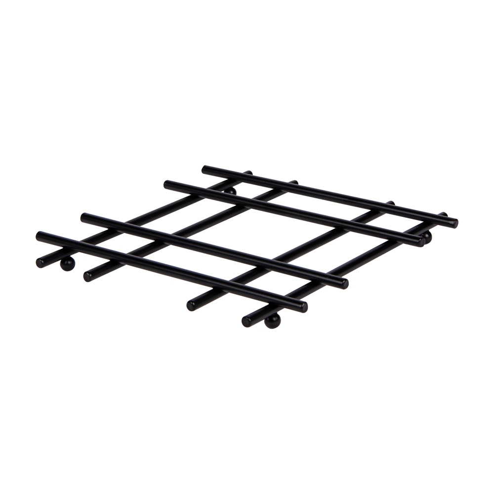 Dessous de plat Cosy noir 21 cm -  Carré Métal Table Passion 21.00x21.00 cm