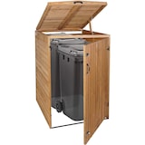 thumbnail of Décoshop26 - Abri de poubelles extérieur conteneurs à ordures avec couvercle jusqu'à 2 bacs 126x79,5x98 cm en bois certifié FSC 04_0005589