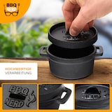 thumbnail of BBQ-Nerd® Mini Dutch Oven | Kleiner Gusseisentopf mit Deckel 11x5cm für Grill, Feuerstelle, Backofen, Herd ? Serviertopf Kochtopf Schmortopf