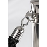 thumbnail of Securit® Gevlochten koord voor afzetpaal "Classic" - Zwart - Verchroomde uiteinden - 150cm
