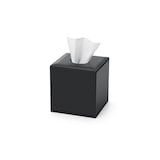 thumbnail of Elegante Taschentuchbox SHAPE Kunstleder Schwarz magnetischer Deckel