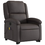thumbnail of vidaXL Massagesessel mit Aufstehhilfe Dunkelbraun Echtleder