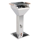 thumbnail of HI 60301 Edelstahl Trichtergrill Säulengrill 38x38x91,5cm