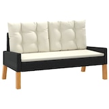 thumbnail of vidaXL 4-tlg. Garten-Lounge-Set mit Kissen Poly Rattan&Massivholz