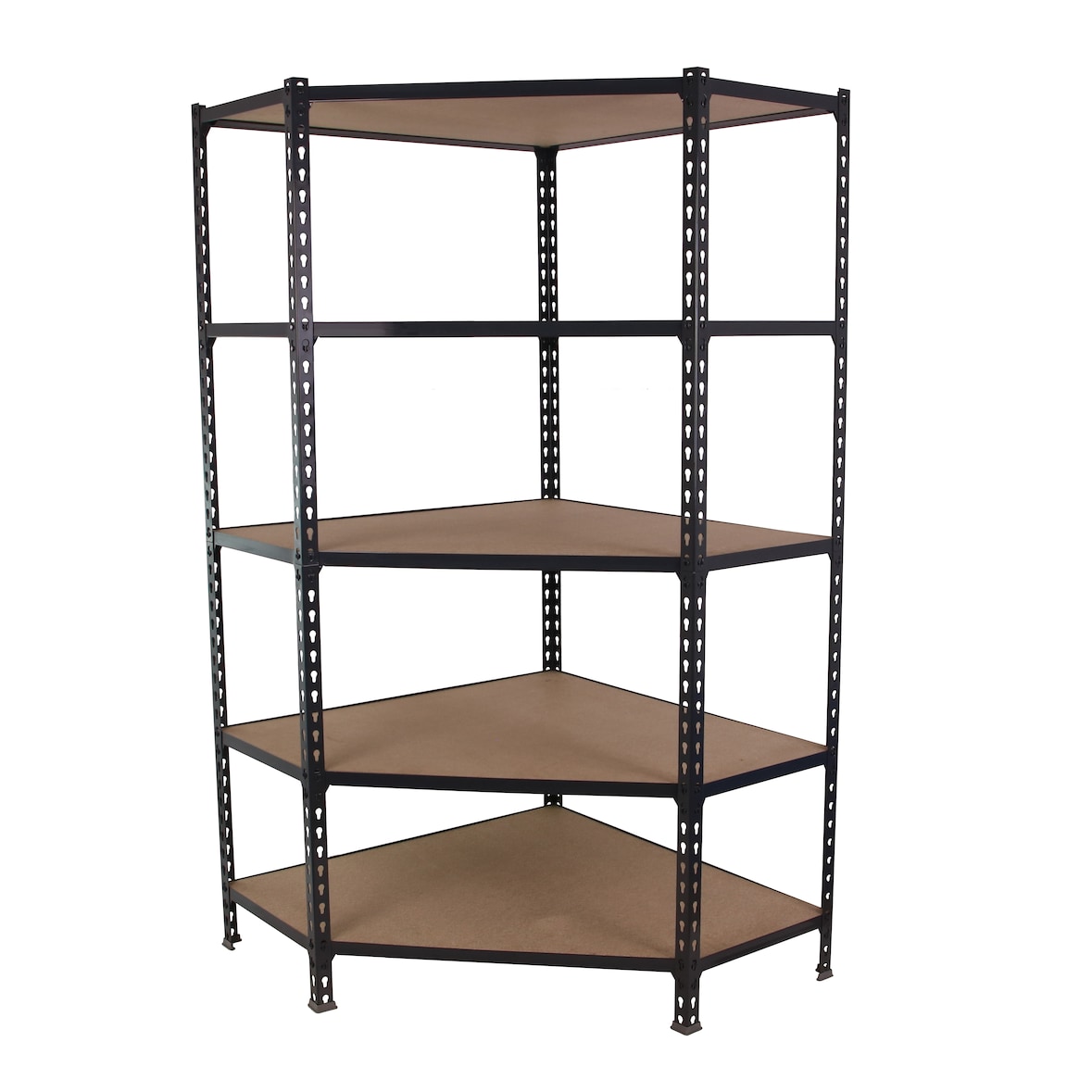 SimonRack Estanteria Esquina Metalica, 1800x900x300 mm, 5 Alturas Madera, 200 kg de Punto Flexión, Antracita - Maderclick Corner