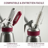 thumbnail of GOBEL - Siphon de cuisine professionnel INOX (conforme NF D21-901) - 1L - Qualité professionnelle