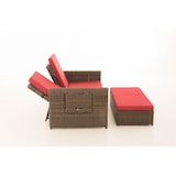 thumbnail of Divano Ancona 5mm marrone-meliert/rosso rubino