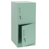 thumbnail of Décoshop26 - Armoire vestiaire métallique casier de rangement 2 portes 90x38x45 cm vert menthe 04_0008947