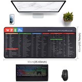 thumbnail of Tapis De Souris Antidérapant Bleu Grande Taille Durable Pour Jeux 90x40cm Noir YONIS