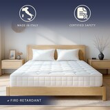 thumbnail of Komfort-Einzelmatratze 120 x 200 | Taschenfedern & Memory-Schaum | Höhe 25 cm | Feuerfest