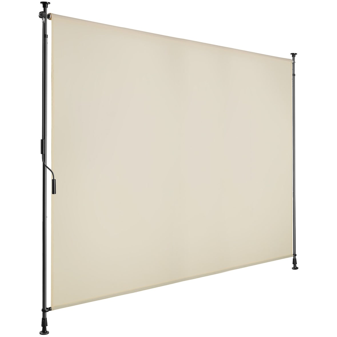 tectake Toldo de pinza TAIJA con manivela manual - 200 x 310 cm beige