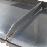 thumbnail of MBH - Gasgrill Bratplatte 400x400+400x400 mm Hardchrome für die Gastronomie. Fry Top zwei Zonen für Küche für Bar und Restaurant.