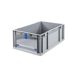 thumbnail of PROREGAL Eurobox NextGen Insight Cover | HxBxT 22x40x60 | 44 Liter | Hoch/Blau | Eurobehälter, Transportbox, Transportbehälter, Stapelbehälter