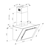thumbnail of Eleonora 60 Dunstabzugshaube 426 m³/h Touch-Panel Ambiente-Licht Schwarz