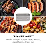 thumbnail of Grillmeile 3000R Elektrogrill 3000W Platte 54,5x35cm geriffelt Silber-Metallic