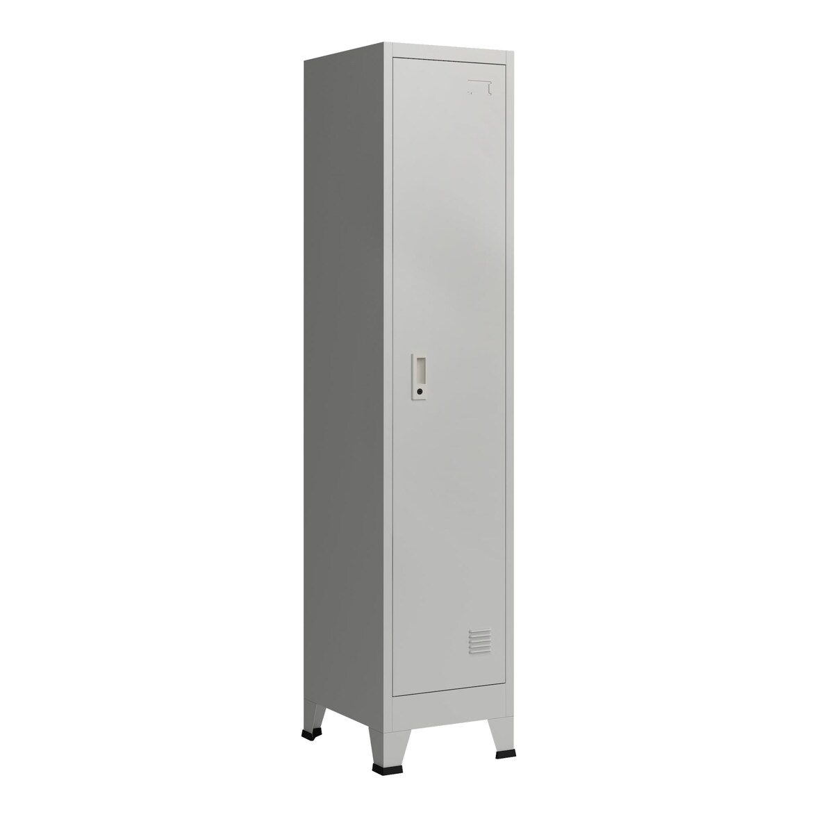Helloshop26 - Casier de bureau armoire meuble de rangement pour bureau atelier chambre acier métallique avec 1 porte acier laqué 180 03_0006345