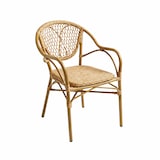 thumbnail of fauteuil de terrasse naturea en aluminium et rotin synthétique - tigaone